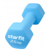 Гантель неопреновая Star Fit DB-201 2,5 кг, синий пастель