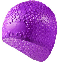 Шапочка для плавания Sportex силиконовая Bubble Cap B31519-7 фиолетовый