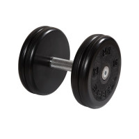 Гантель классик с вращающейся ручкой хром 19 кг MB Barbell MB-FdbEM-B19