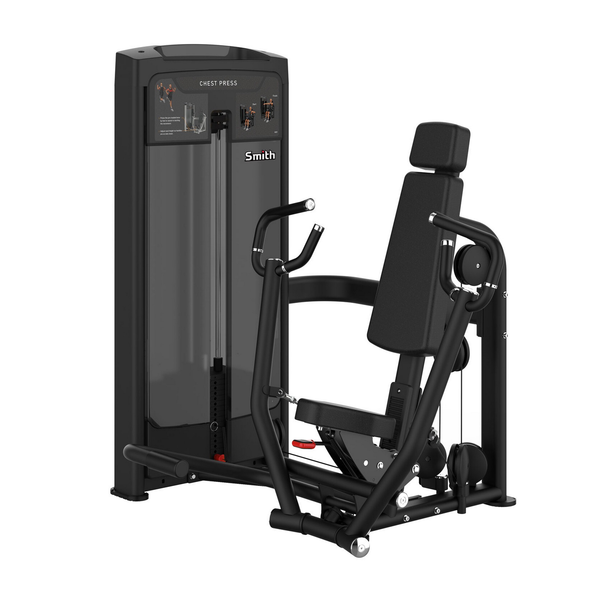 Жим от груди сидя со сведением, стек 105кг Smith Fitness RE8001 2000_2000