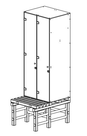 Шкаф 2-1 + скамья-подставка ПТК Спорт 040-2952 287_448