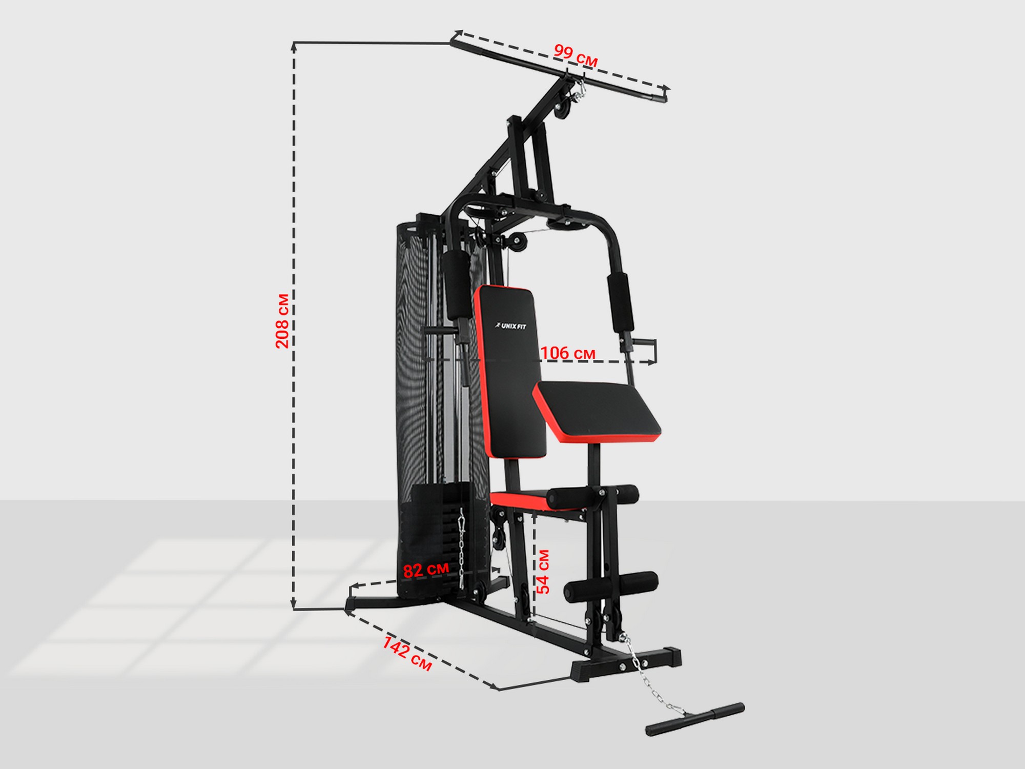 Силовой комплекс UnixFit BLOCK 50 BSBL50 2000_1500