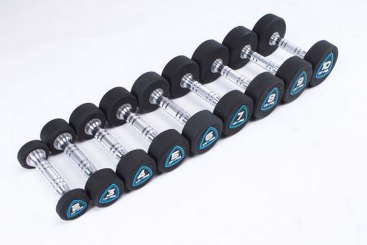 Гантели в уретане 9 кг Live Pro Studio Dumbbells LP8075-09 1200_800