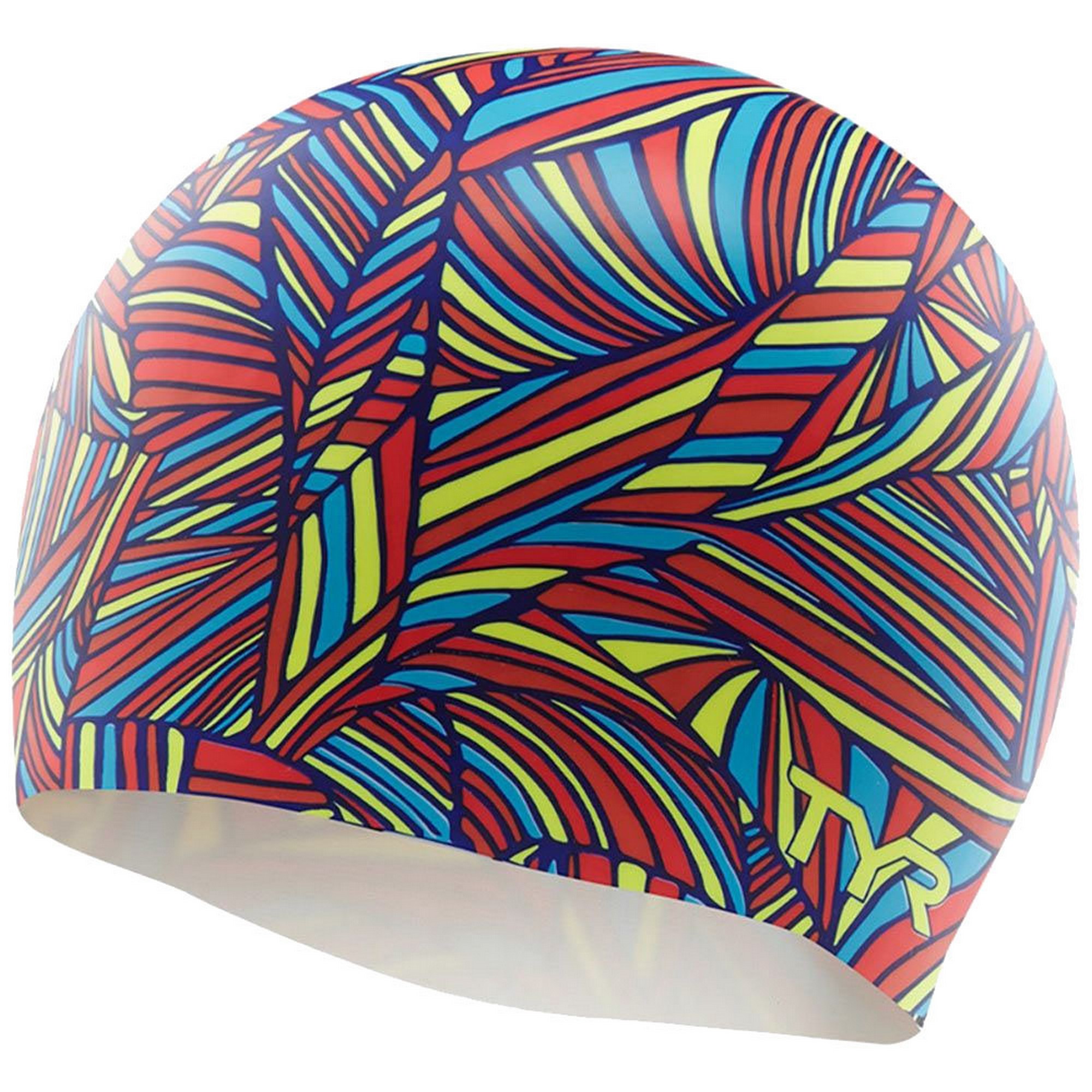 Шапочка для плавания TYR Prism Silicone Swim Cap LCSPRM-960 мультиколор 2000_2000