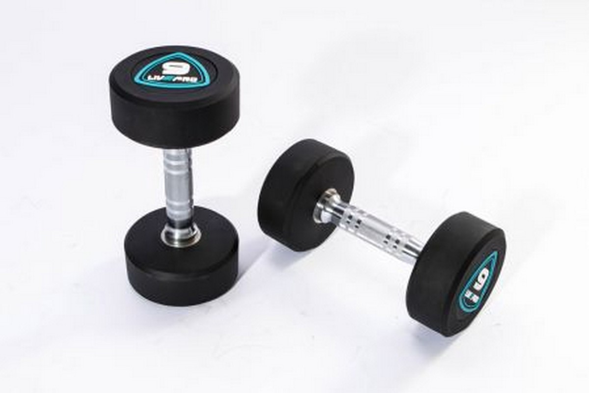 Гантели в уретане 5 кг Live Pro Studio Dumbbells LP8075-05 1200_800