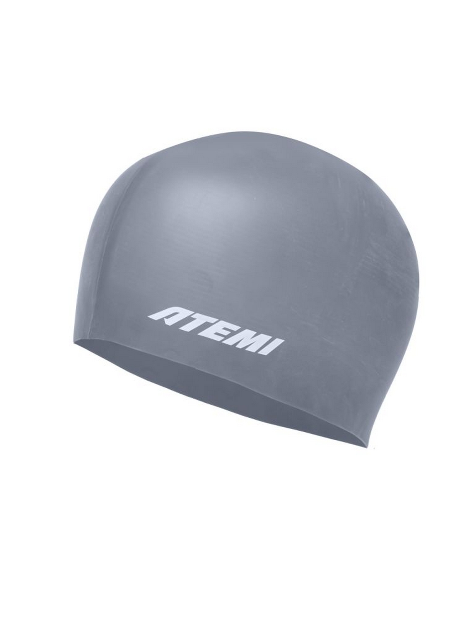 Шапочка для плавания Atemi kids silicone cap Asphalt grey KSC1GY серый 1500_2000